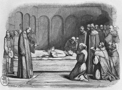 Death of Abelard, illustration from 